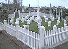 Another view of the veterans' graves