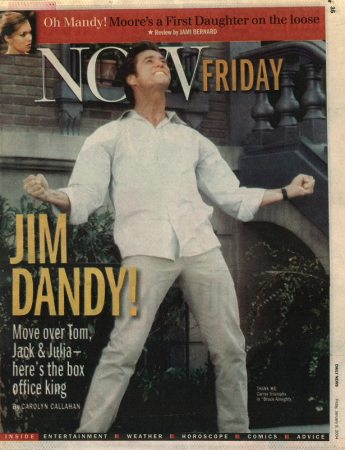 News Daily
Jim Carrey on the cover of News Daily.

Issue: January 9, 2004
Keywords: News Daily Newspaper Bruce Almighty 2004