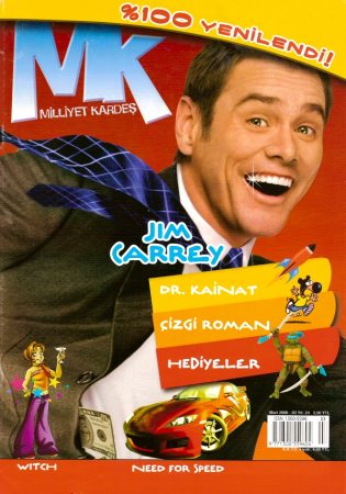 Milliyet Kardes
Jim Carrey on the cover of the Turkish MK Magazine.

Issue: March, 2006
Keywords: Milliyet Kardes Turkey Fun With Dick And Jane