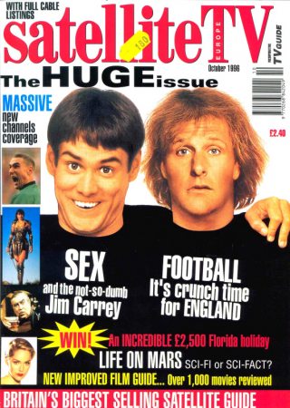 SatelliteTV
Jim Carrey on the cover of the Brittish SatelliteTV Magazine.

Issue: October, 1996
Keywords: SatelliteTV UK