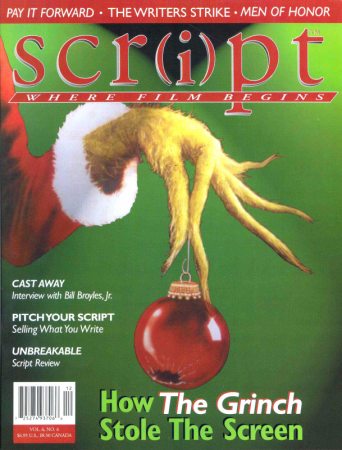 Script
Jim Carrey on the cover of Script.

Issue: 2004
Keywords: Script The Grinch