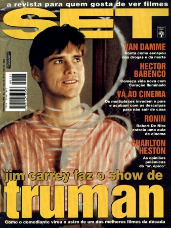 Set
Jim Carrey on the cover of the Brazilian Magazine Set.

Issue: November, 1998
Keywords: Set Magazine THe Truman Show Burbank Brazil 1998