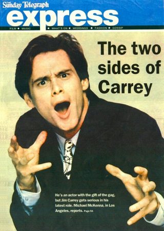 The Sunday Telegraph
Jim Carrey on the cover of the newspaper The Sunday Telegraph - Express.

Issue: 2004
Keywords: The Sunday Telegraph Express 2004