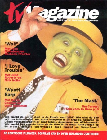 TV Magazine
Jim Carrey on the cover of the Belgian TV Magazine.

Issue: October, 2003 
Keywords: TV Magazine Belgium The Mask